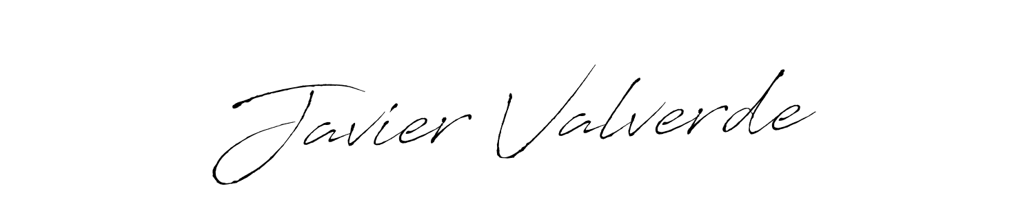 Javier Valverde stylish signature style. Best Handwritten Sign (Antro_Vectra) for my name. Handwritten Signature Collection Ideas for my name Javier Valverde. Javier Valverde signature style 6 images and pictures png