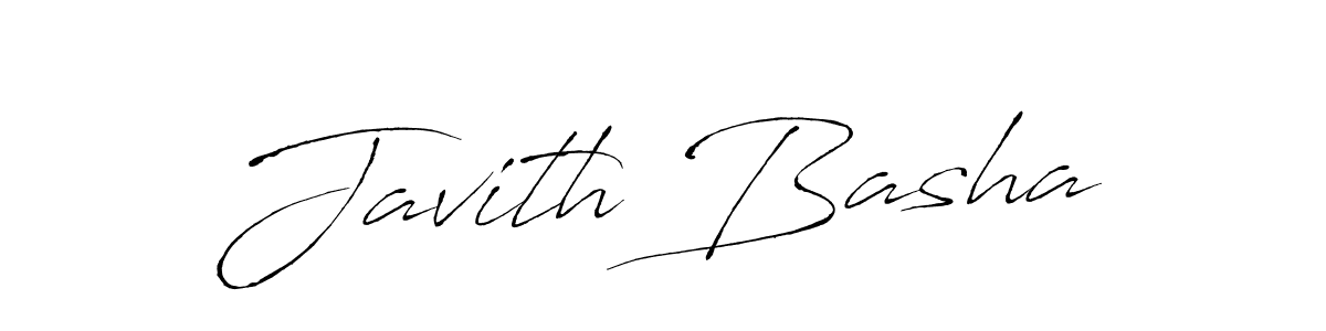 Make a beautiful signature design for name Javith Basha. With this signature (Antro_Vectra) style, you can create a handwritten signature for free. Javith Basha signature style 6 images and pictures png