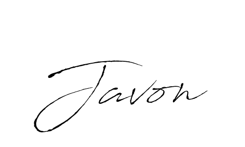 Javon stylish signature style. Best Handwritten Sign (Antro_Vectra) for my name. Handwritten Signature Collection Ideas for my name Javon. Javon signature style 6 images and pictures png