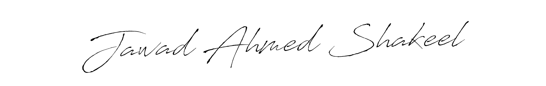 Make a beautiful signature design for name Jawad Ahmed Shakeel. With this signature (Antro_Vectra) style, you can create a handwritten signature for free. Jawad Ahmed Shakeel signature style 6 images and pictures png