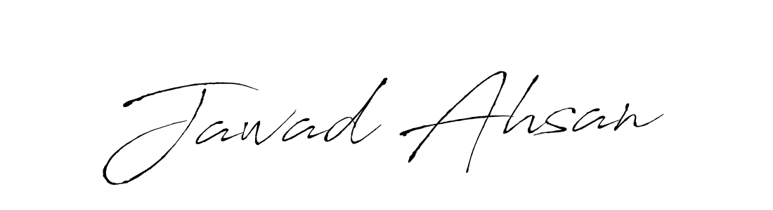 Design your own signature with our free online signature maker. With this signature software, you can create a handwritten (Antro_Vectra) signature for name Jawad Ahsan. Jawad Ahsan signature style 6 images and pictures png