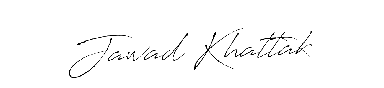 How to make Jawad Khattak name signature. Use Antro_Vectra style for creating short signs online. This is the latest handwritten sign. Jawad Khattak signature style 6 images and pictures png