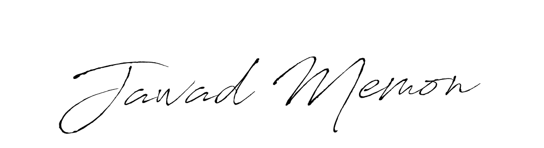 Also we have Jawad Memon name is the best signature style. Create professional handwritten signature collection using Antro_Vectra autograph style. Jawad Memon signature style 6 images and pictures png