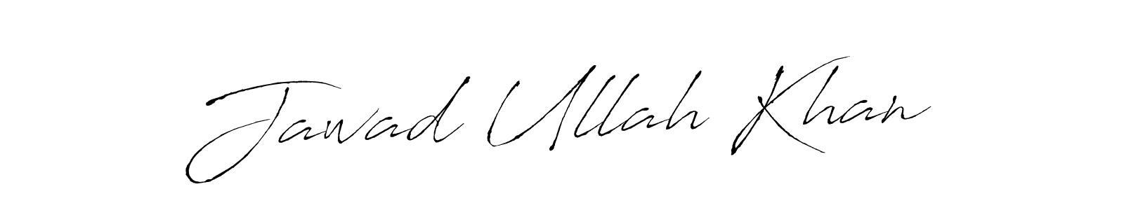 How to make Jawad Ullah Khan name signature. Use Antro_Vectra style for creating short signs online. This is the latest handwritten sign. Jawad Ullah Khan signature style 6 images and pictures png