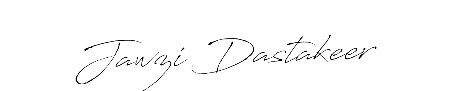 Make a beautiful signature design for name Jawzi Dastakeer. With this signature (Antro_Vectra) style, you can create a handwritten signature for free. Jawzi Dastakeer signature style 6 images and pictures png