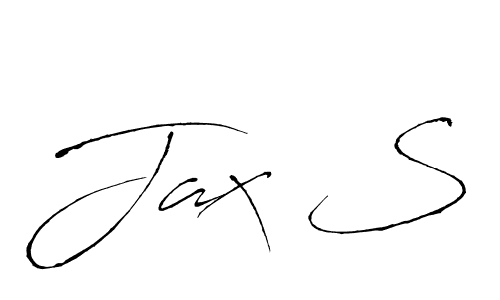 You should practise on your own different ways (Antro_Vectra) to write your name (Jax S) in signature. don't let someone else do it for you. Jax S signature style 6 images and pictures png
