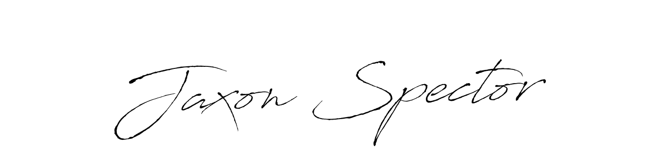 Design your own signature with our free online signature maker. With this signature software, you can create a handwritten (Antro_Vectra) signature for name Jaxon Spector. Jaxon Spector signature style 6 images and pictures png