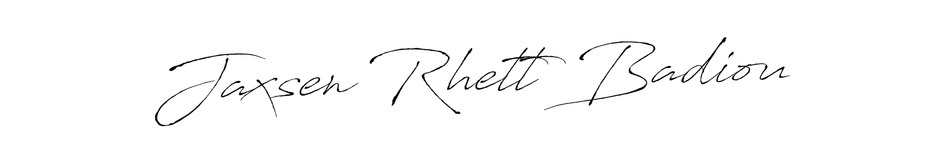 You should practise on your own different ways (Antro_Vectra) to write your name (Jaxsen Rhett Badiou) in signature. don't let someone else do it for you. Jaxsen Rhett Badiou signature style 6 images and pictures png