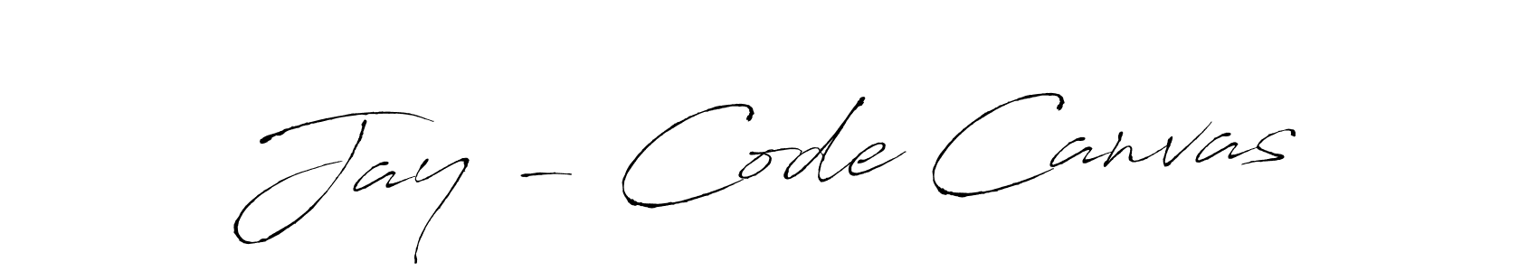 Also we have Jay - Code Canvas name is the best signature style. Create professional handwritten signature collection using Antro_Vectra autograph style. Jay - Code Canvas signature style 6 images and pictures png