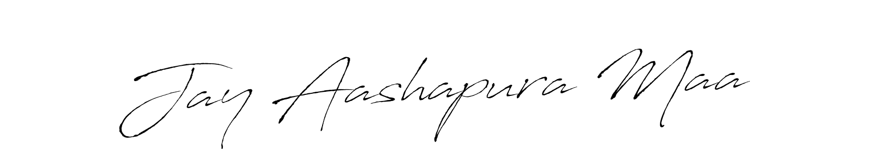 Make a beautiful signature design for name Jay Aashapura Maa. With this signature (Antro_Vectra) style, you can create a handwritten signature for free. Jay Aashapura Maa signature style 6 images and pictures png