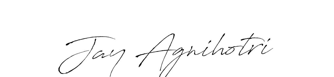 Design your own signature with our free online signature maker. With this signature software, you can create a handwritten (Antro_Vectra) signature for name Jay Agnihotri. Jay Agnihotri signature style 6 images and pictures png