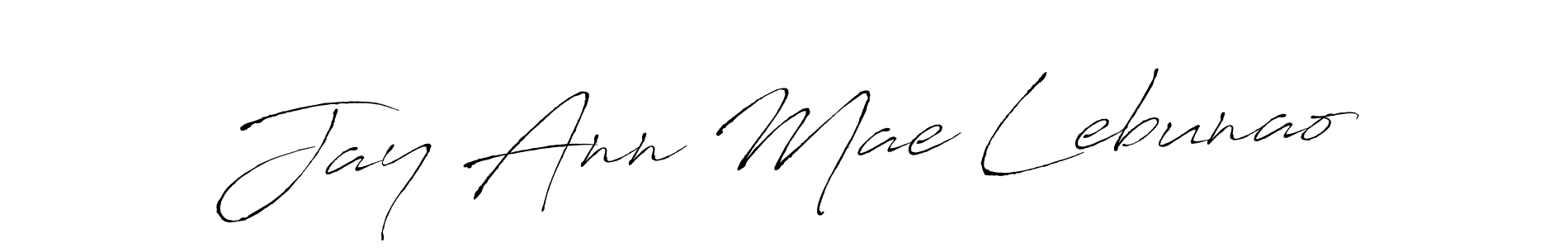 Also we have Jay Ann Mae Lebunao name is the best signature style. Create professional handwritten signature collection using Antro_Vectra autograph style. Jay Ann Mae Lebunao signature style 6 images and pictures png