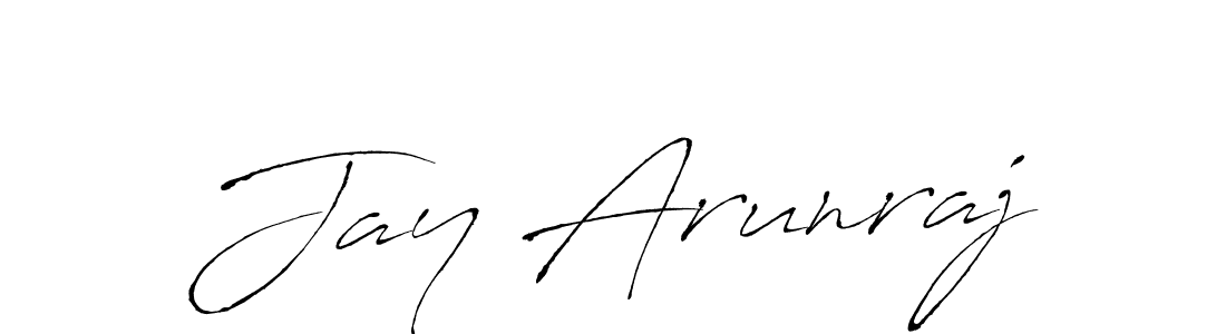 Create a beautiful signature design for name Jay Arunraj. With this signature (Antro_Vectra) fonts, you can make a handwritten signature for free. Jay Arunraj signature style 6 images and pictures png