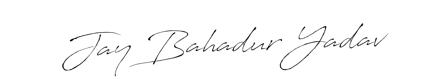 Also we have Jay Bahadur Yadav name is the best signature style. Create professional handwritten signature collection using Antro_Vectra autograph style. Jay Bahadur Yadav signature style 6 images and pictures png