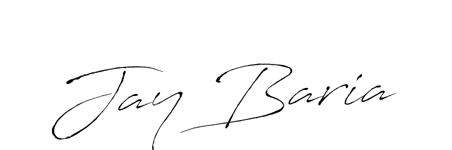 Make a beautiful signature design for name Jay Baria. With this signature (Antro_Vectra) style, you can create a handwritten signature for free. Jay Baria signature style 6 images and pictures png