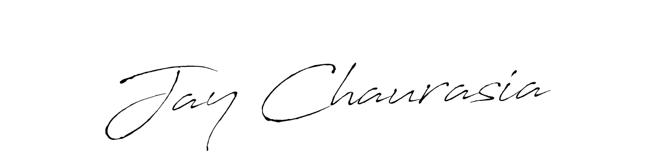 Create a beautiful signature design for name Jay Chaurasia. With this signature (Antro_Vectra) fonts, you can make a handwritten signature for free. Jay Chaurasia signature style 6 images and pictures png