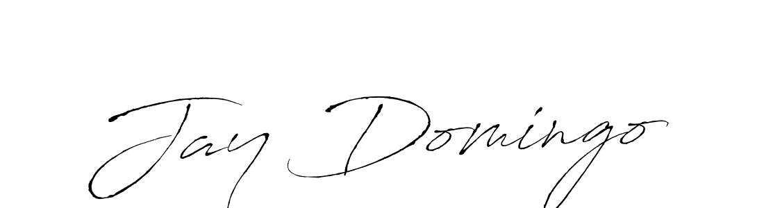 How to make Jay Domingo name signature. Use Antro_Vectra style for creating short signs online. This is the latest handwritten sign. Jay Domingo signature style 6 images and pictures png