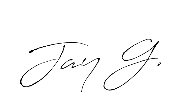 Jay G. stylish signature style. Best Handwritten Sign (Antro_Vectra) for my name. Handwritten Signature Collection Ideas for my name Jay G.. Jay G. signature style 6 images and pictures png