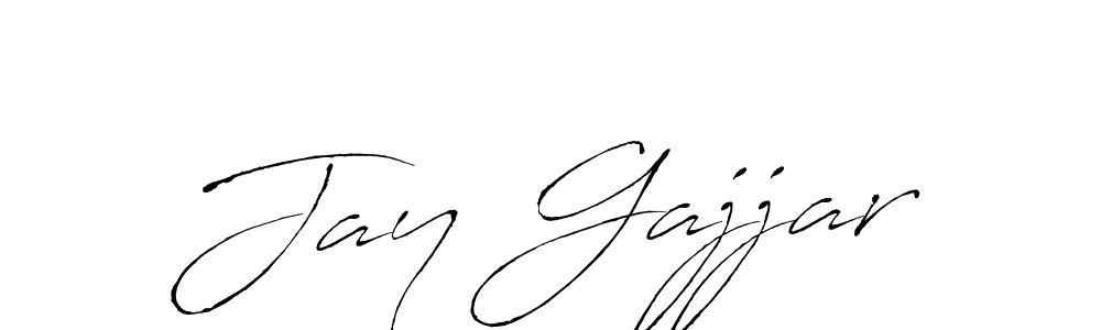 Jay Gajjar stylish signature style. Best Handwritten Sign (Antro_Vectra) for my name. Handwritten Signature Collection Ideas for my name Jay Gajjar. Jay Gajjar signature style 6 images and pictures png