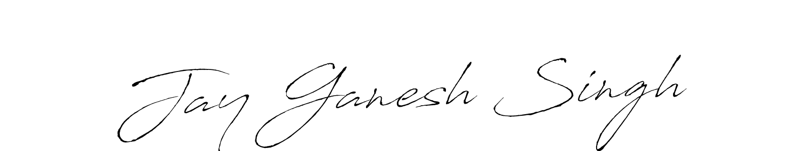 Antro_Vectra is a professional signature style that is perfect for those who want to add a touch of class to their signature. It is also a great choice for those who want to make their signature more unique. Get Jay Ganesh Singh name to fancy signature for free. Jay Ganesh Singh signature style 6 images and pictures png