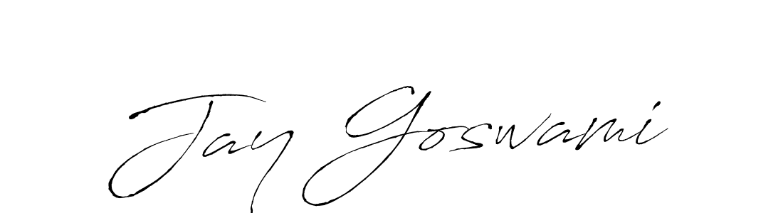 Jay Goswami stylish signature style. Best Handwritten Sign (Antro_Vectra) for my name. Handwritten Signature Collection Ideas for my name Jay Goswami. Jay Goswami signature style 6 images and pictures png