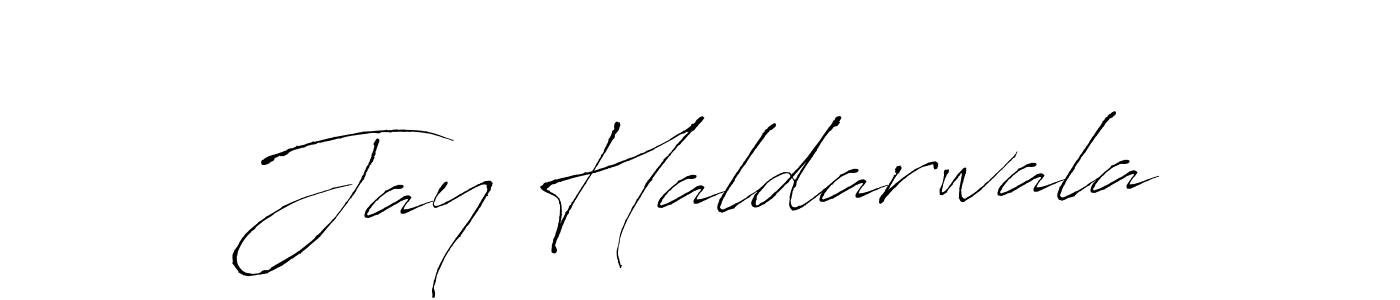 Design your own signature with our free online signature maker. With this signature software, you can create a handwritten (Antro_Vectra) signature for name Jay Haldarwala. Jay Haldarwala signature style 6 images and pictures png