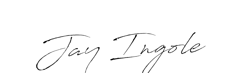 How to make Jay Ingole name signature. Use Antro_Vectra style for creating short signs online. This is the latest handwritten sign. Jay Ingole signature style 6 images and pictures png