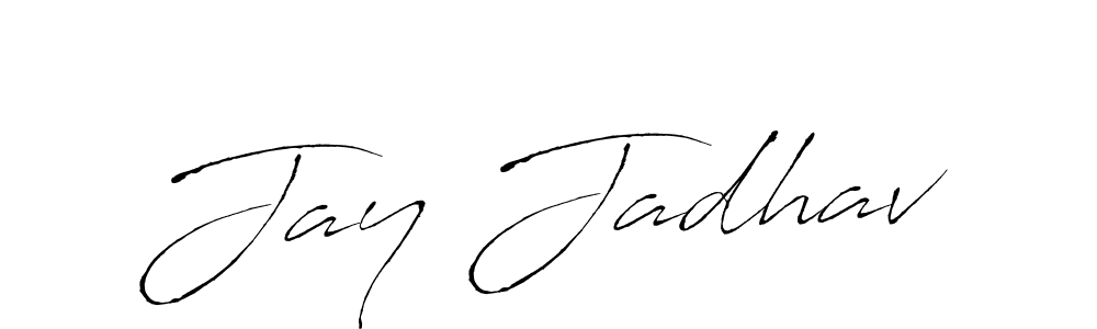 Use a signature maker to create a handwritten signature online. With this signature software, you can design (Antro_Vectra) your own signature for name Jay Jadhav. Jay Jadhav signature style 6 images and pictures png