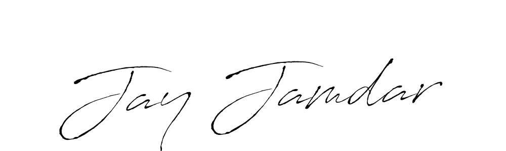 Design your own signature with our free online signature maker. With this signature software, you can create a handwritten (Antro_Vectra) signature for name Jay Jamdar. Jay Jamdar signature style 6 images and pictures png