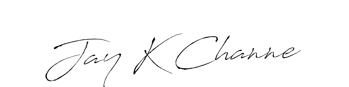 Also You can easily find your signature by using the search form. We will create Jay K Channe name handwritten signature images for you free of cost using Antro_Vectra sign style. Jay K Channe signature style 6 images and pictures png