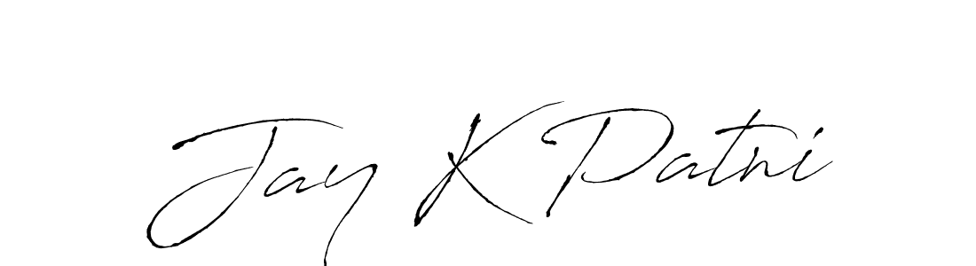 Similarly Antro_Vectra is the best handwritten signature design. Signature creator online .You can use it as an online autograph creator for name Jay K Patni. Jay K Patni signature style 6 images and pictures png
