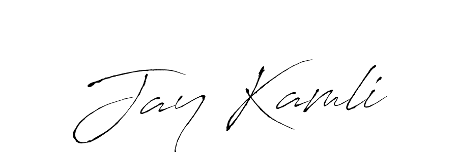 Also You can easily find your signature by using the search form. We will create Jay Kamli name handwritten signature images for you free of cost using Antro_Vectra sign style. Jay Kamli signature style 6 images and pictures png