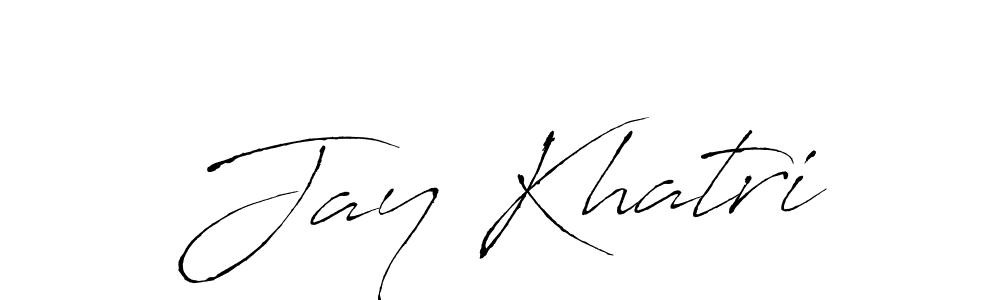 Make a beautiful signature design for name Jay Khatri. With this signature (Antro_Vectra) style, you can create a handwritten signature for free. Jay Khatri signature style 6 images and pictures png