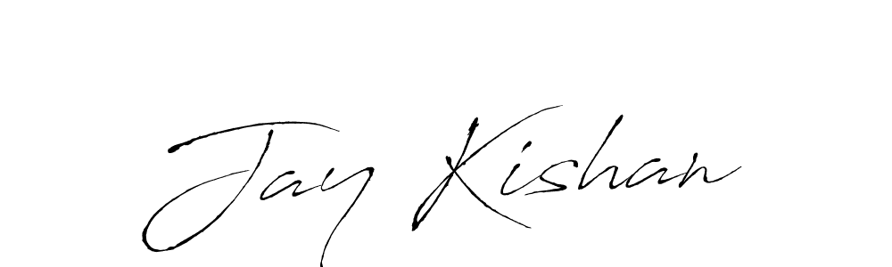 Create a beautiful signature design for name Jay Kishan. With this signature (Antro_Vectra) fonts, you can make a handwritten signature for free. Jay Kishan signature style 6 images and pictures png