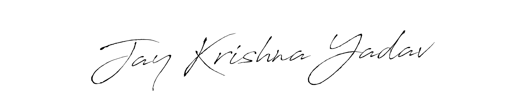 Use a signature maker to create a handwritten signature online. With this signature software, you can design (Antro_Vectra) your own signature for name Jay Krishna Yadav. Jay Krishna Yadav signature style 6 images and pictures png