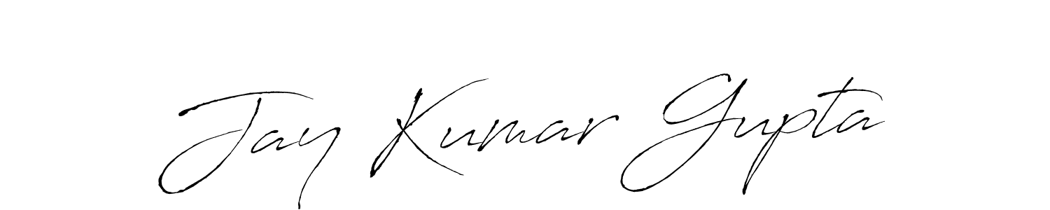 Make a beautiful signature design for name Jay Kumar Gupta. With this signature (Antro_Vectra) style, you can create a handwritten signature for free. Jay Kumar Gupta signature style 6 images and pictures png