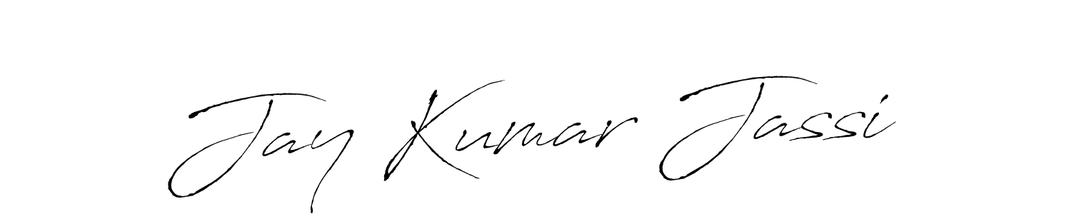 Make a beautiful signature design for name Jay Kumar Jassi. With this signature (Antro_Vectra) style, you can create a handwritten signature for free. Jay Kumar Jassi signature style 6 images and pictures png