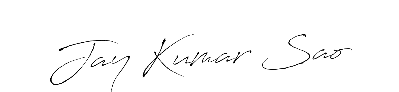 How to make Jay Kumar Sao signature? Antro_Vectra is a professional autograph style. Create handwritten signature for Jay Kumar Sao name. Jay Kumar Sao signature style 6 images and pictures png