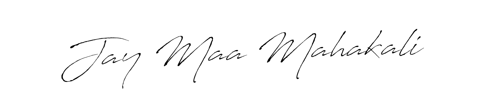 Similarly Antro_Vectra is the best handwritten signature design. Signature creator online .You can use it as an online autograph creator for name Jay Maa Mahakali. Jay Maa Mahakali signature style 6 images and pictures png