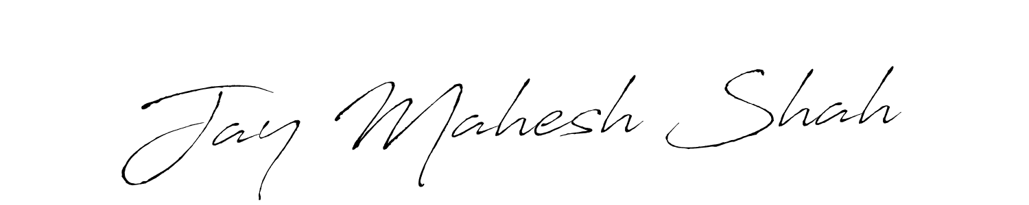 The best way (Antro_Vectra) to make a short signature is to pick only two or three words in your name. The name Jay Mahesh Shah include a total of six letters. For converting this name. Jay Mahesh Shah signature style 6 images and pictures png