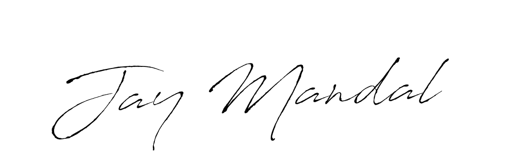 Create a beautiful signature design for name Jay Mandal. With this signature (Antro_Vectra) fonts, you can make a handwritten signature for free. Jay Mandal signature style 6 images and pictures png
