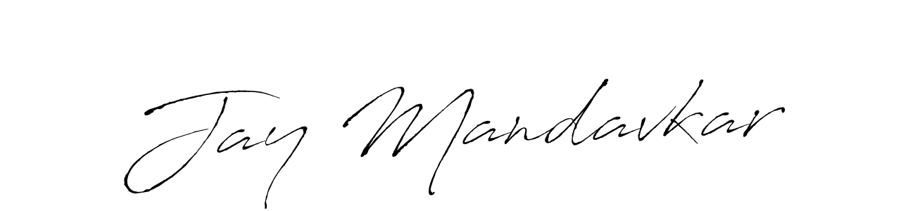 Design your own signature with our free online signature maker. With this signature software, you can create a handwritten (Antro_Vectra) signature for name Jay Mandavkar. Jay Mandavkar signature style 6 images and pictures png