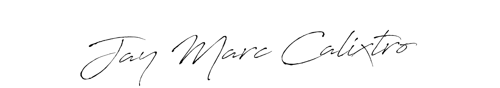 How to make Jay Marc Calixtro name signature. Use Antro_Vectra style for creating short signs online. This is the latest handwritten sign. Jay Marc Calixtro signature style 6 images and pictures png