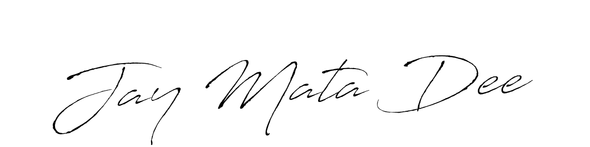 You can use this online signature creator to create a handwritten signature for the name Jay Mata Dee. This is the best online autograph maker. Jay Mata Dee signature style 6 images and pictures png