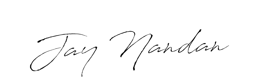 Also we have Jay Nandan name is the best signature style. Create professional handwritten signature collection using Antro_Vectra autograph style. Jay Nandan signature style 6 images and pictures png