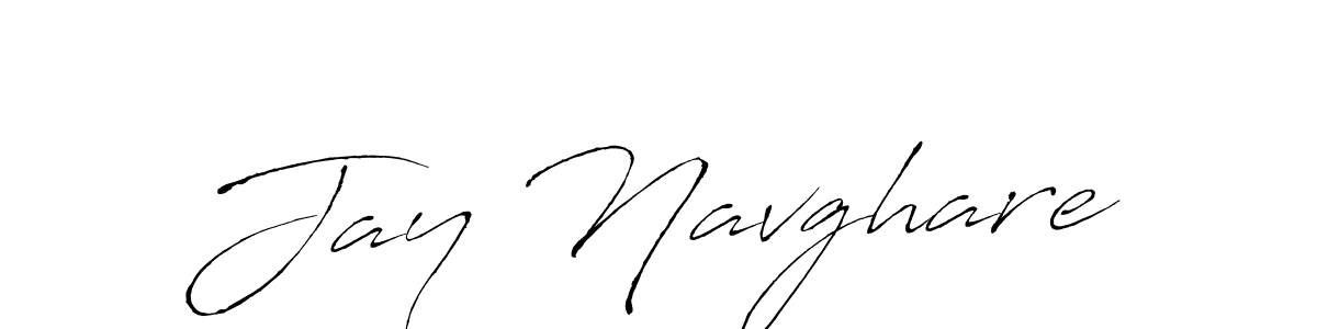 Design your own signature with our free online signature maker. With this signature software, you can create a handwritten (Antro_Vectra) signature for name Jay Navghare. Jay Navghare signature style 6 images and pictures png