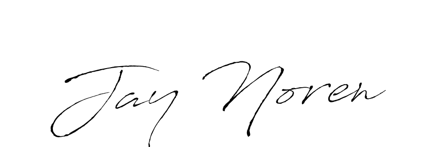 Jay Noren stylish signature style. Best Handwritten Sign (Antro_Vectra) for my name. Handwritten Signature Collection Ideas for my name Jay Noren. Jay Noren signature style 6 images and pictures png
