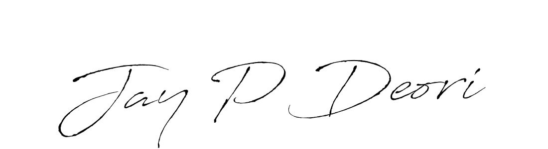 Also You can easily find your signature by using the search form. We will create Jay P Deori name handwritten signature images for you free of cost using Antro_Vectra sign style. Jay P Deori signature style 6 images and pictures png