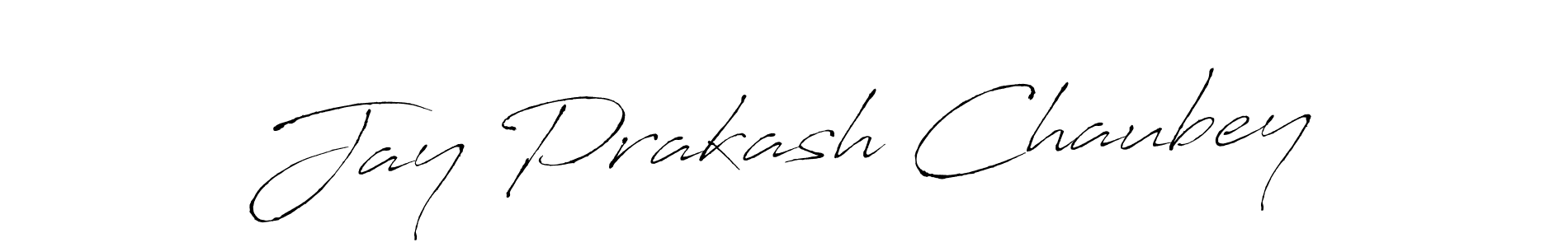 Design your own signature with our free online signature maker. With this signature software, you can create a handwritten (Antro_Vectra) signature for name Jay Prakash Chaubey. Jay Prakash Chaubey signature style 6 images and pictures png