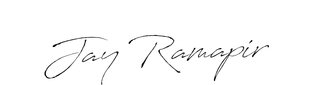 Make a beautiful signature design for name Jay Ramapir. With this signature (Antro_Vectra) style, you can create a handwritten signature for free. Jay Ramapir signature style 6 images and pictures png